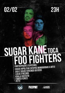 Sugar Kane fará show tocando Foo Fighters